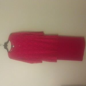 Size 22W Red lace dress. 2 separate pieces. Take a look...